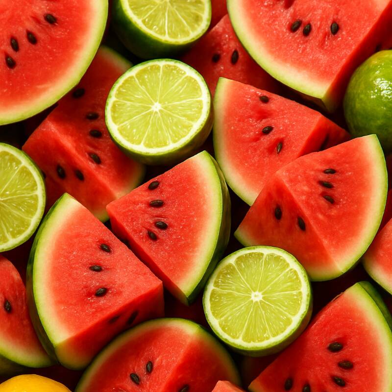 A hidratação da melancia, com o toque cítrico do limão