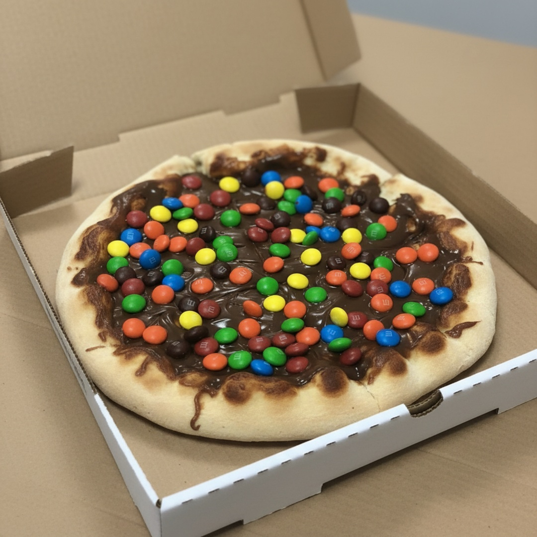 Feita Chocolate e M&M's, uma delícia de combinação!