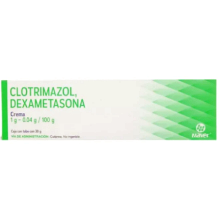 Clotrimazol 1 G Dexametasona 0.04 G Crema con 30 G