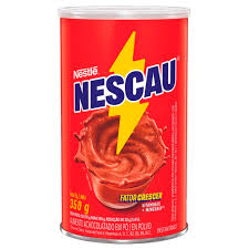 Achocolatado em pó Nescau, 350 g, pronto para preparar bebidas saborosas com leite ou água. Perfeito para crianças e adultos que gostam de um chocolate quente ou gelado.