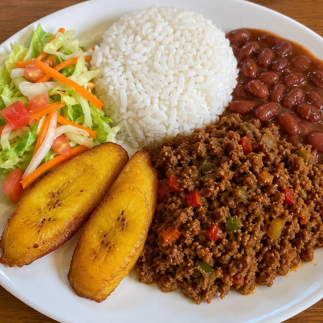 Almuerzo Caserito con Carne Molida Jugosa