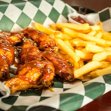 Alitas Naturales + Papas