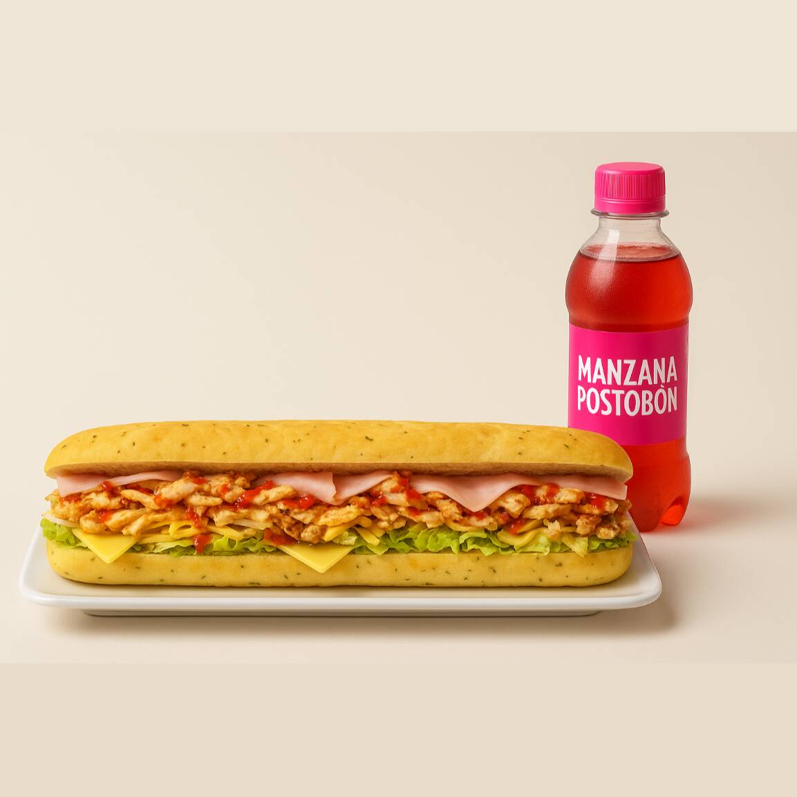 Promo Ropavieja mas Gaseosa 250ml