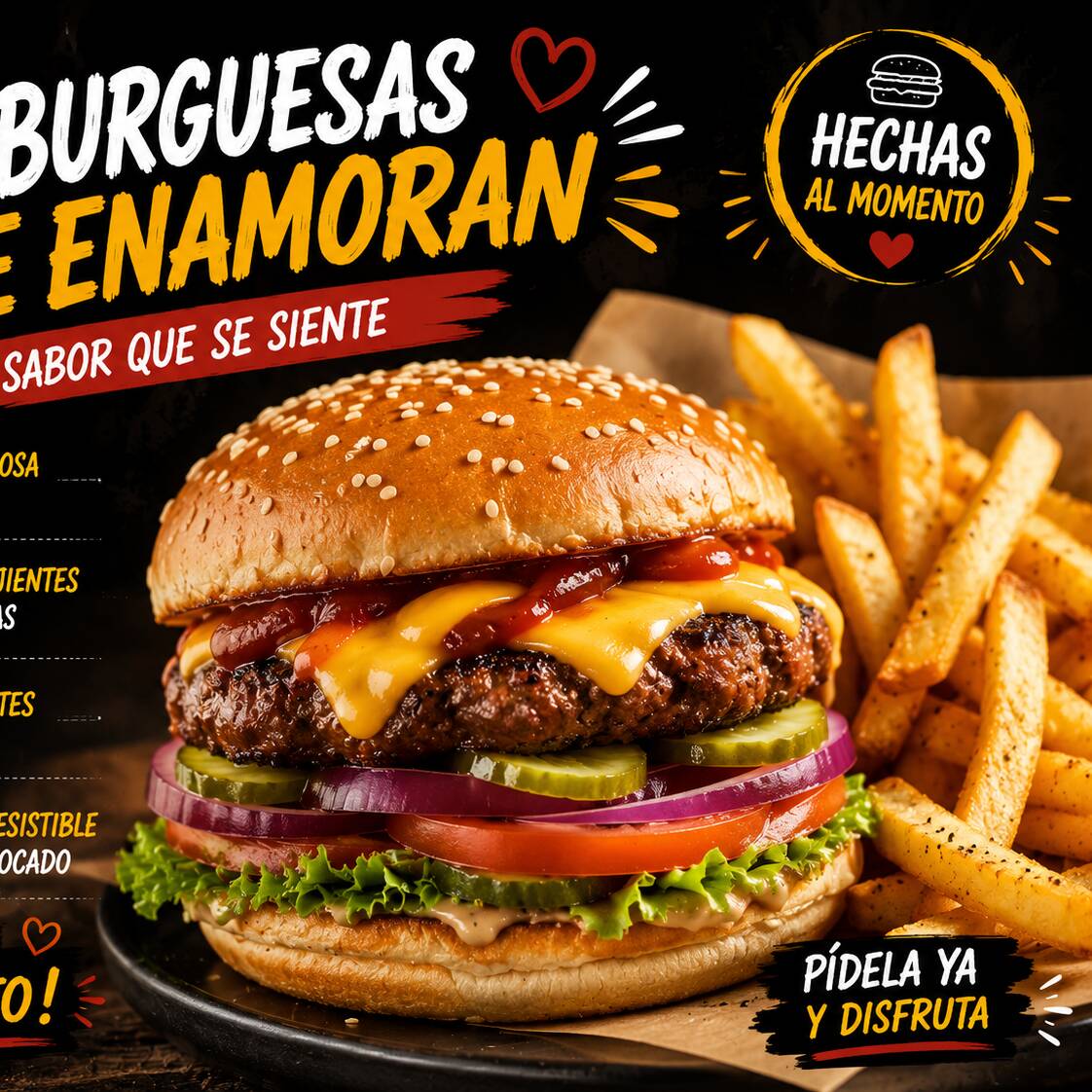 Paquete de Hamburguesas Más Papas