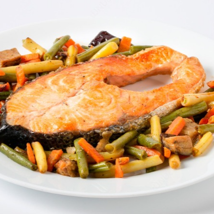 Salmon a la Plancha con Verduras
