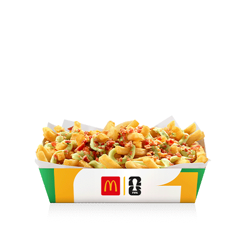 A batata frita mais famosa do mundo, agora com maionese verde e bacon crispy. Imagens Meramente Ilustrativas