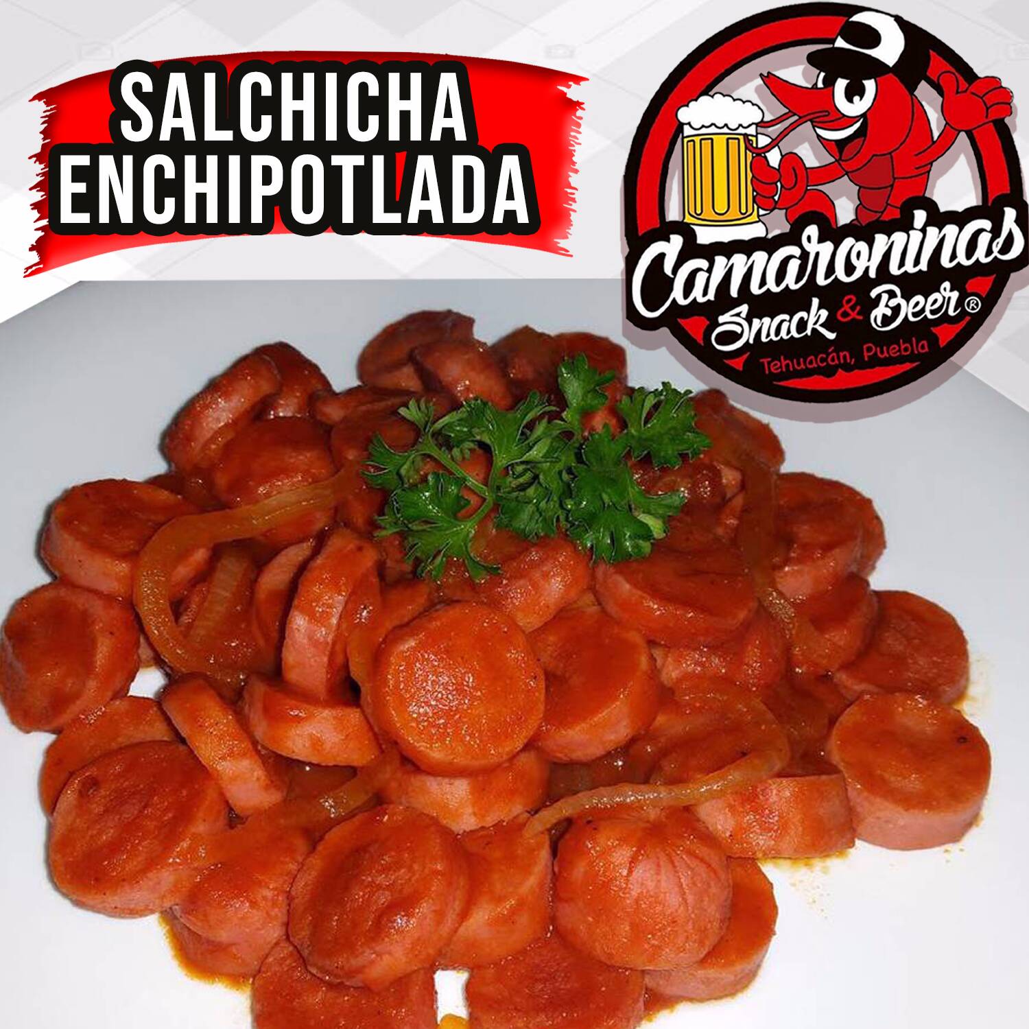 Salchichas Enchipotladas