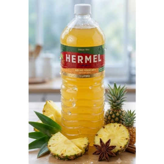 Agua de Piña GRANDE 1lt natural.