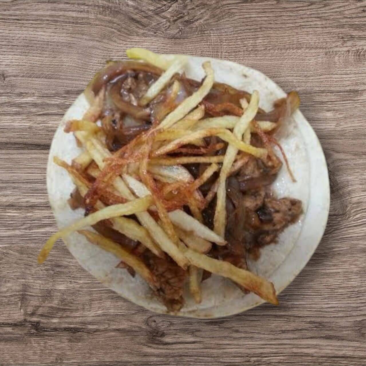 TACO DE POLLO CON PAPAS