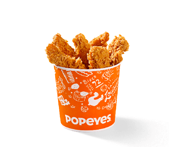 6 Tiras de Filé crocantes 100% peito de frango, com tempero a sua escolha.

*Para garantir a qualidade na entrega o envio é feito em caixas e não em baldes.