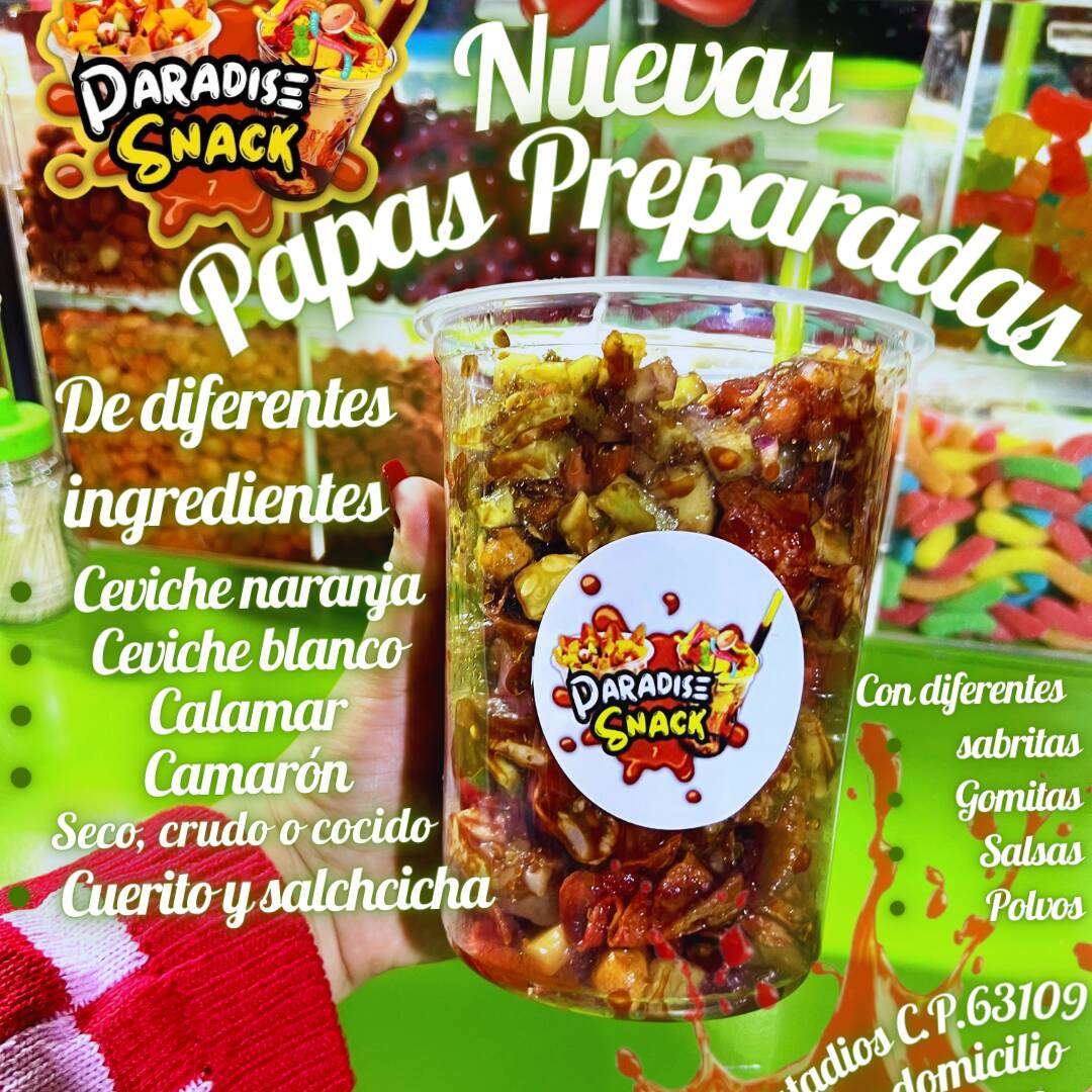 Sabripapas con ceviche