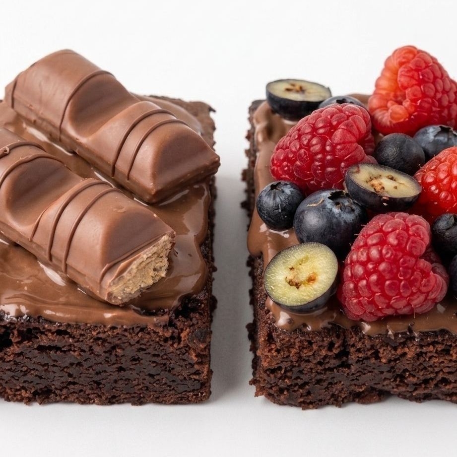 Brownie Kinder Bueno y Berries