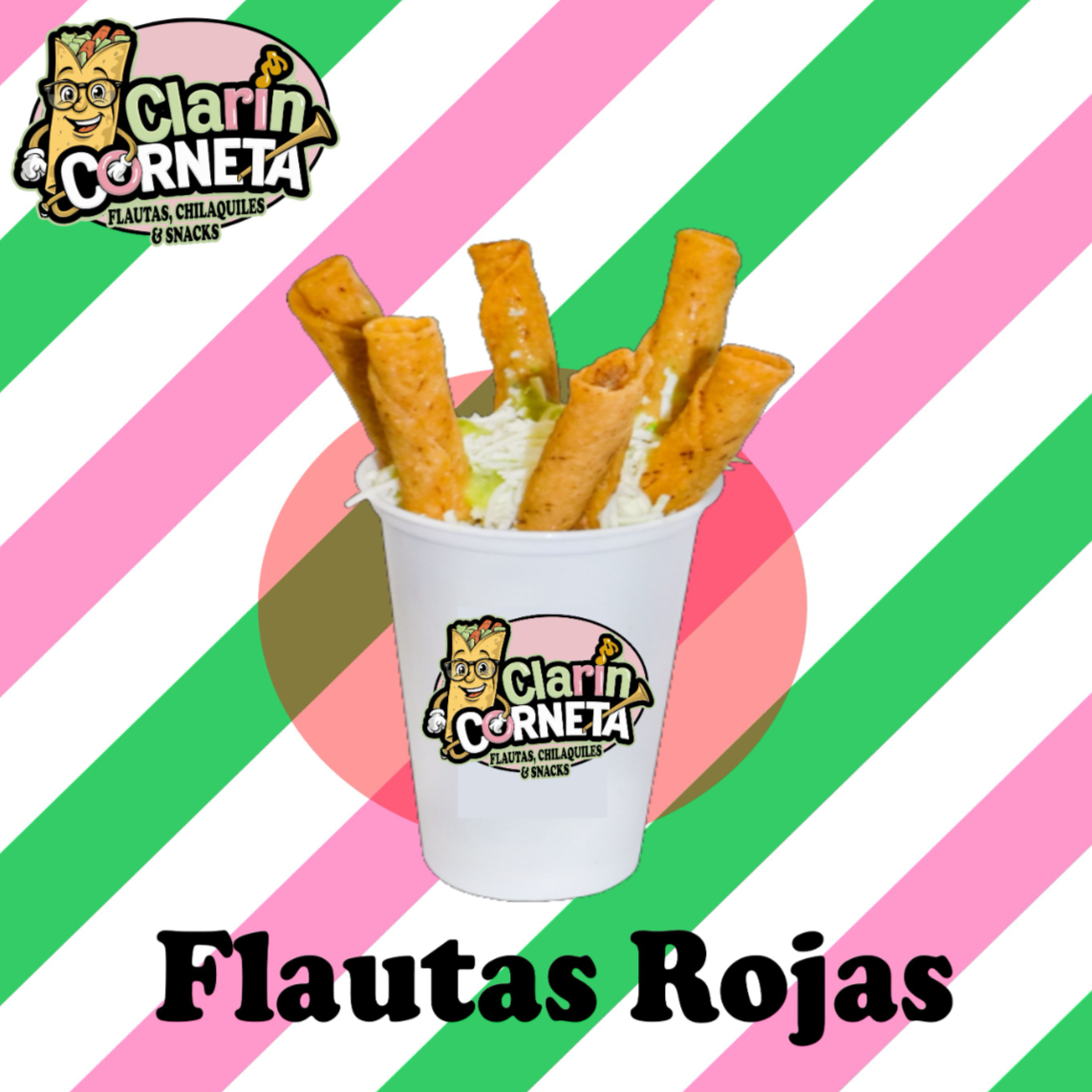 Flautas Rojas de Res