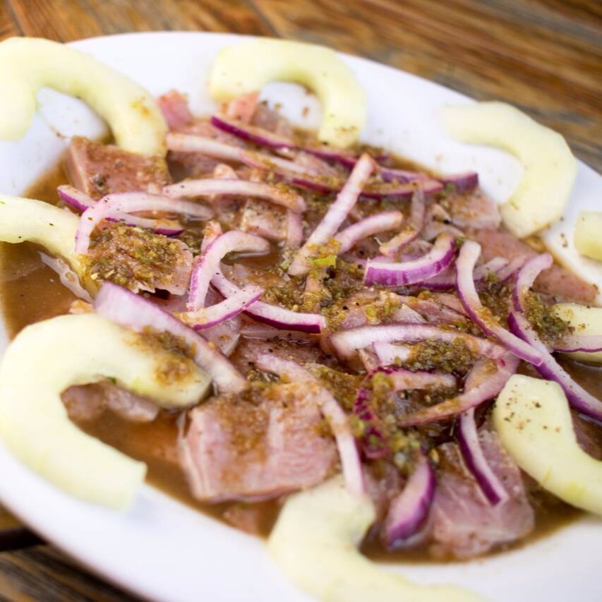 Aguachile de Camarón y Atún