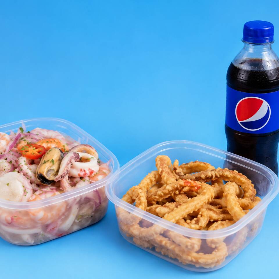 Ceviche JR+PótaJR+Gaseosa300ml