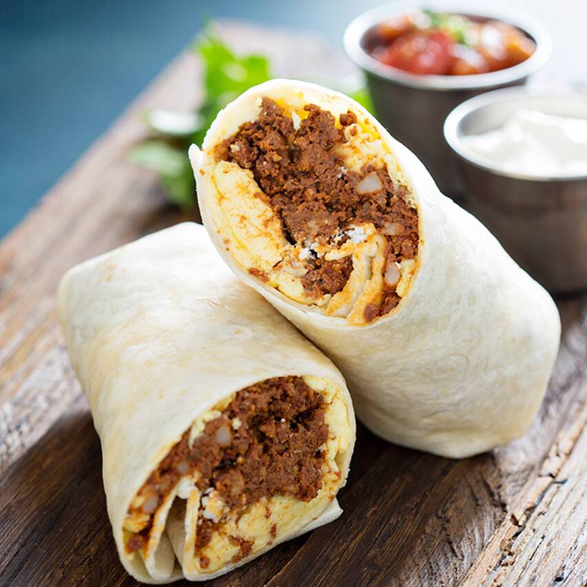Burrito de Huevo con Salchicha