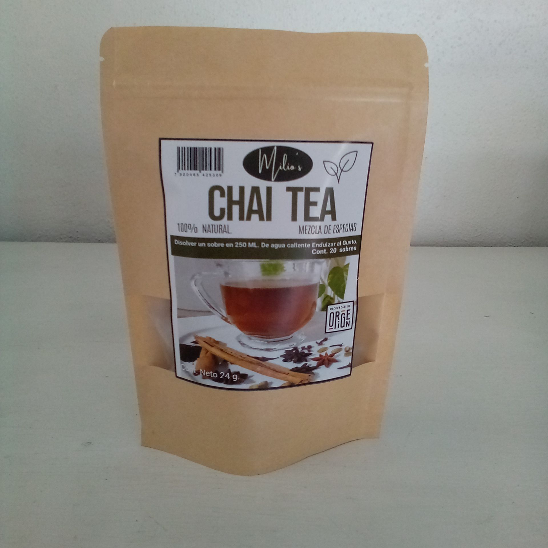 Chai Tea Bolsa con 20 Sobres