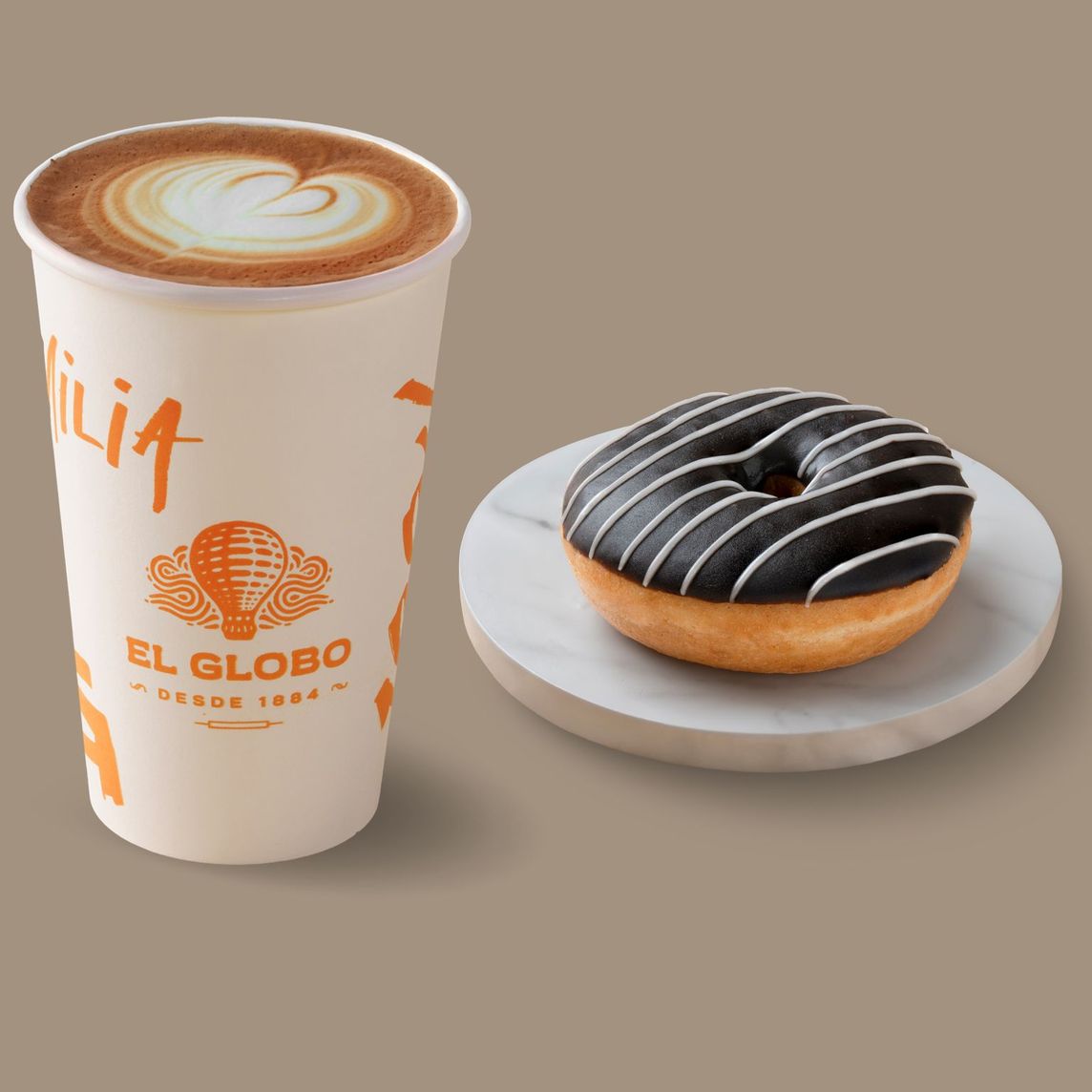 Dona Chocolate + Latte 16 oz