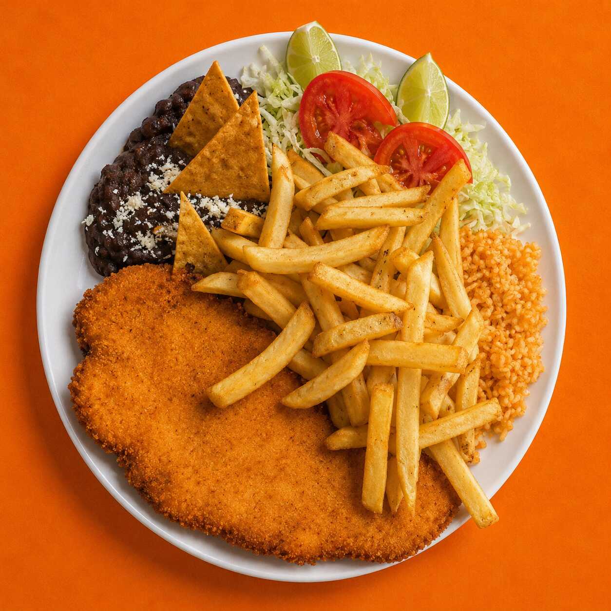 Milanesa con Papas