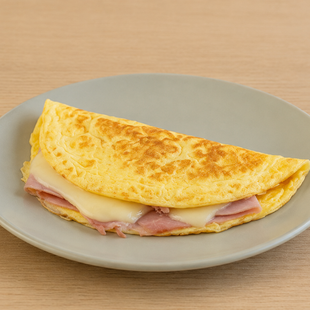 Omelette Jamon y Queso