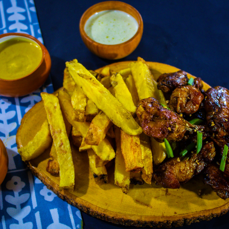 Alitas Orientales Flameadas