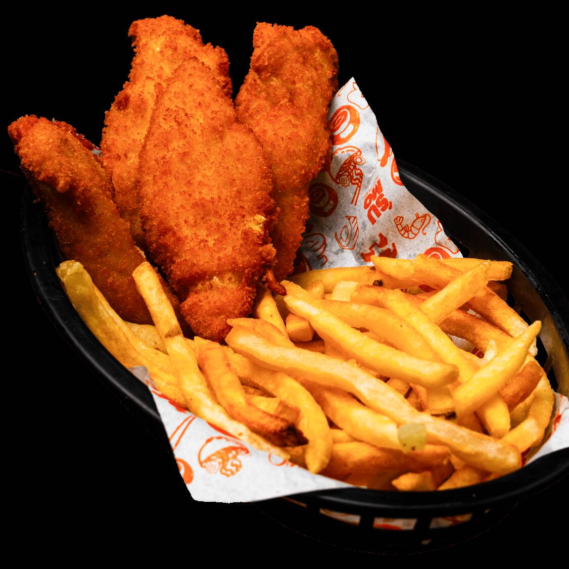 TENDER DE POLLO 200 g + 60 g papas a la francesa