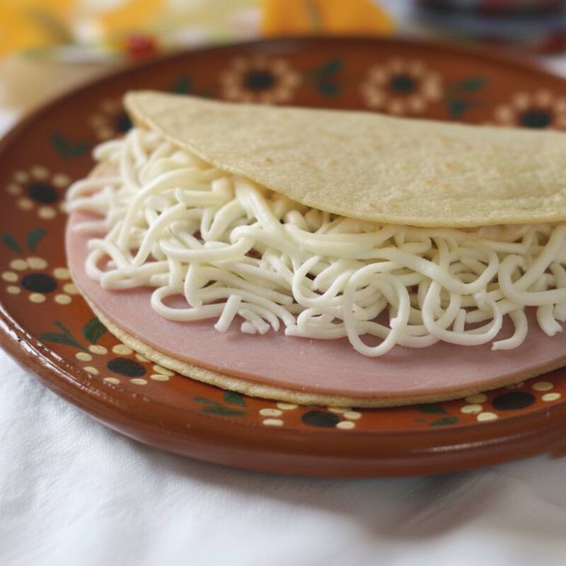 Quesadilla de Queso con Jamón