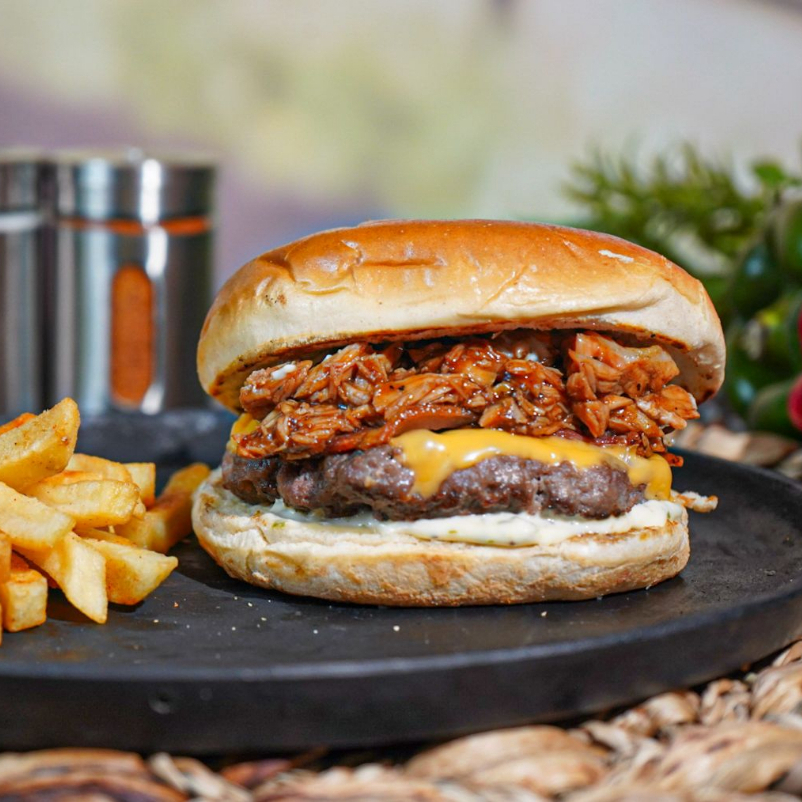 Hamburguesa Porky Burger + Gaseosa 250ml