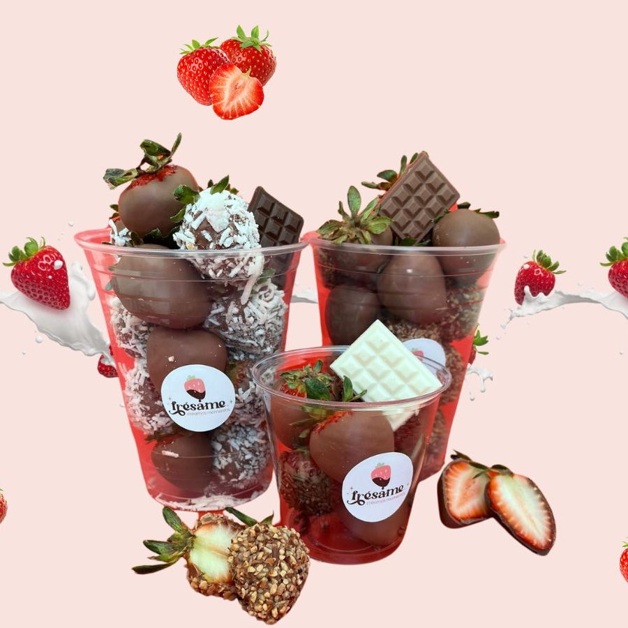 Fresas con Chocolate Chico
