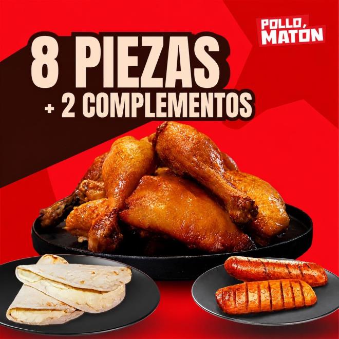 8 Piezas + 2 Complementos