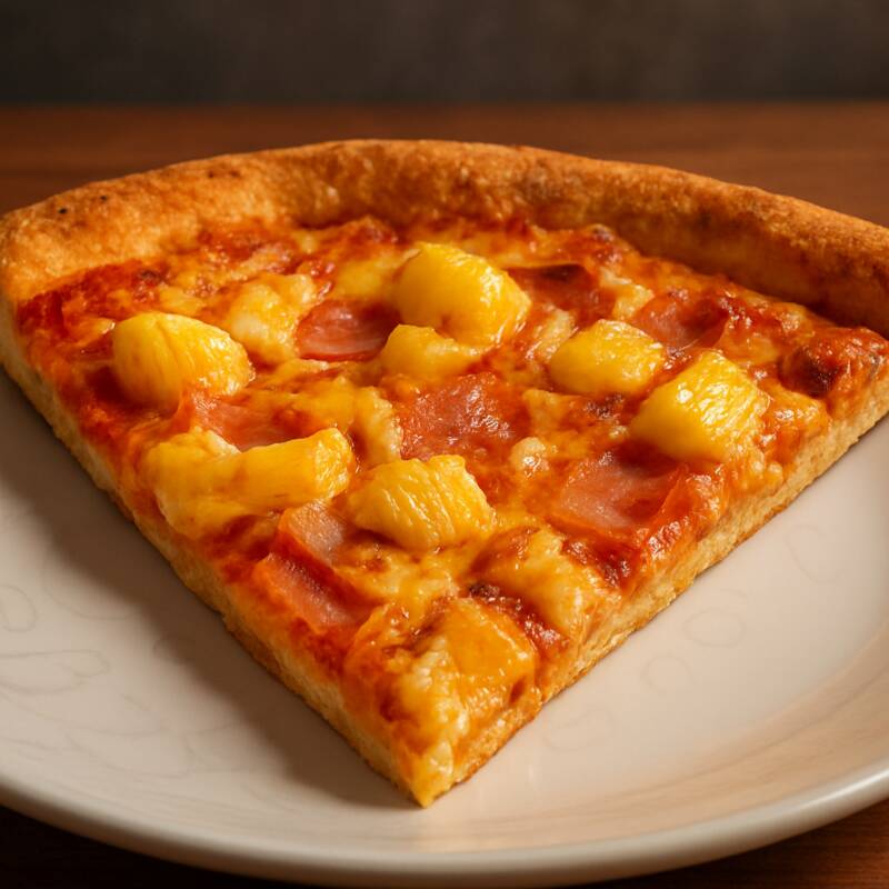 REBANADA GRANDE DE PIZZA HAWAIANA