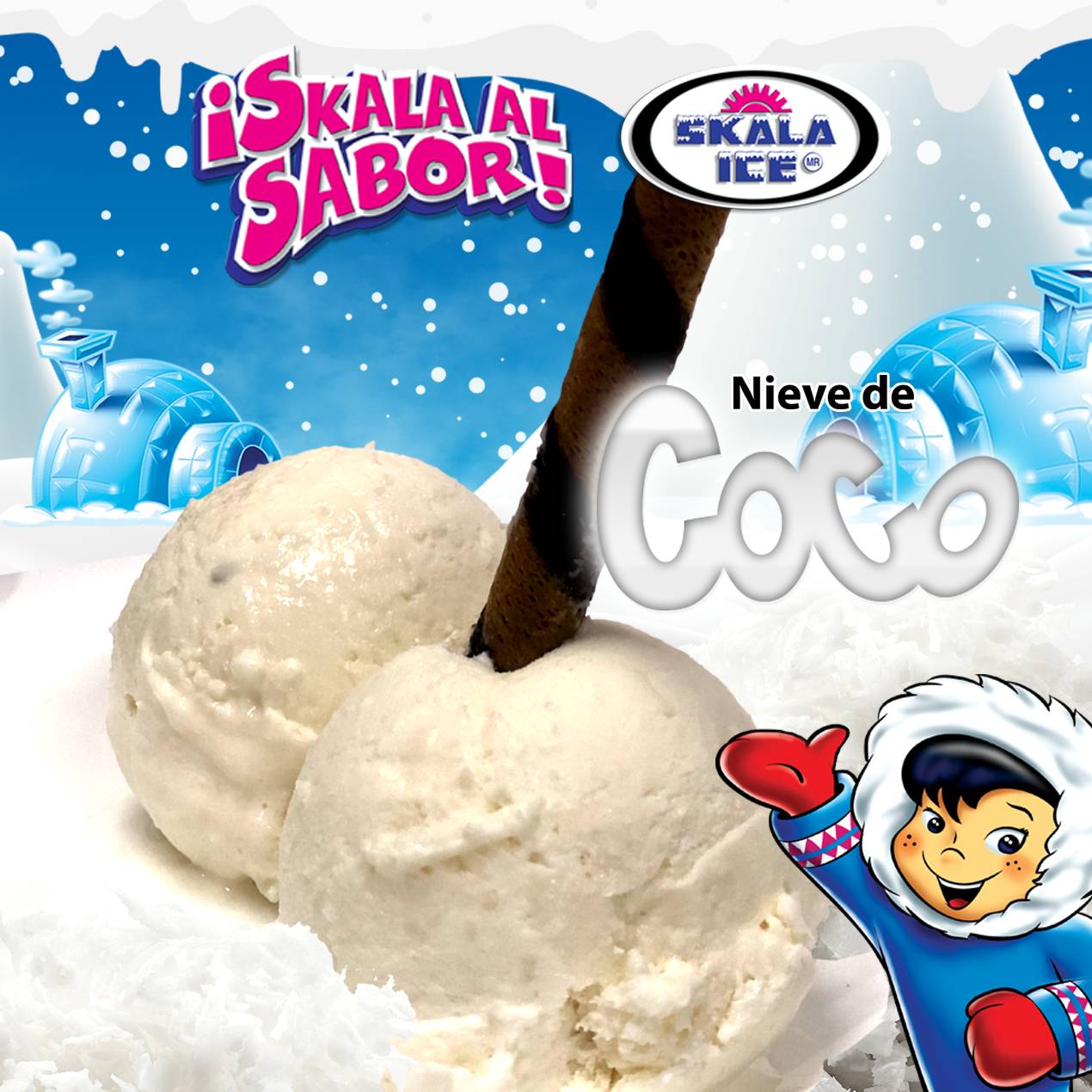 Helado de Coco 1/2 Litro