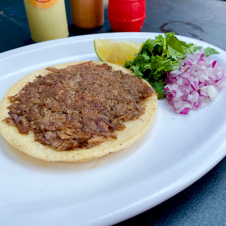 Taco Planchado de Barbacoa