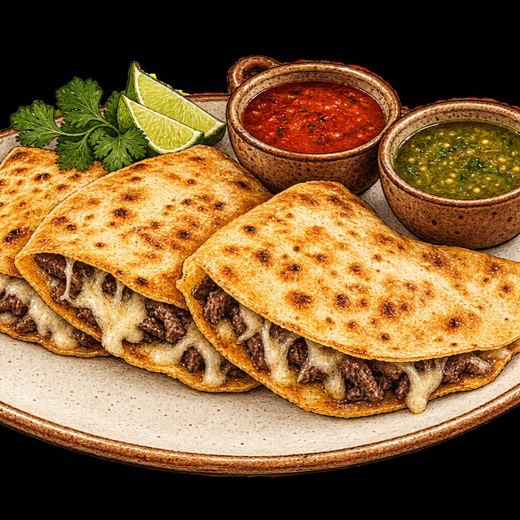 Quesadillas con Carne