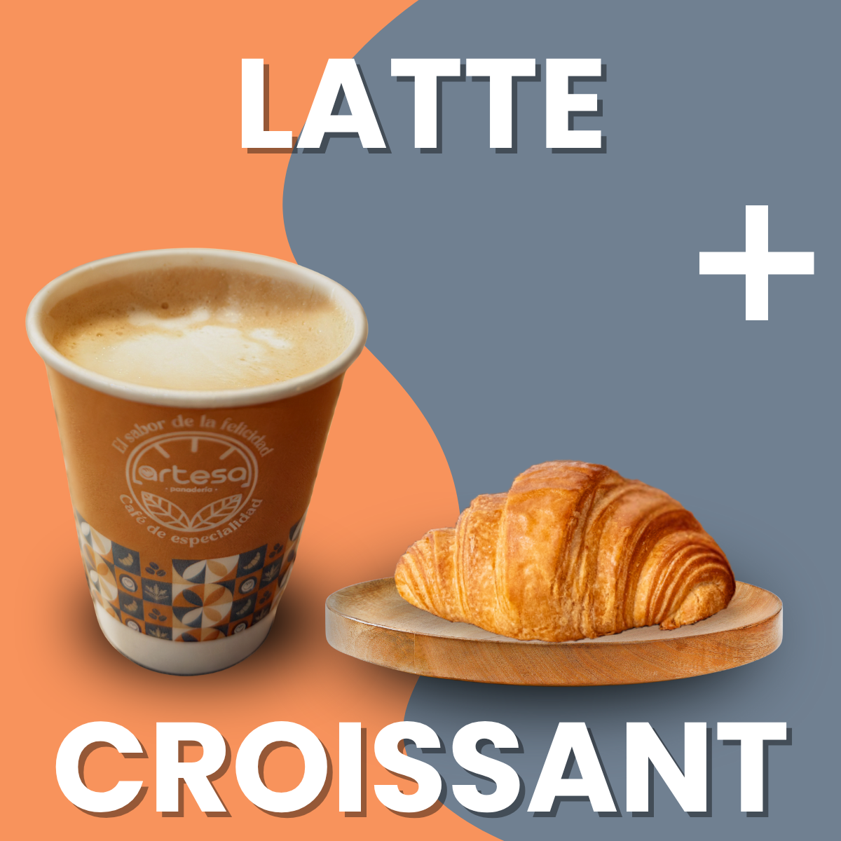 Latte Gr + Croissant