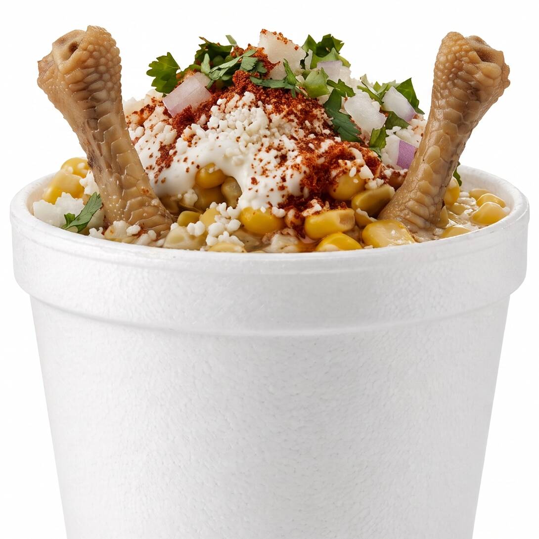 Vaso de Esquites con Dos Patitas