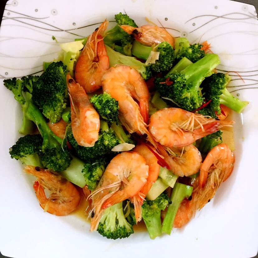 CAMARON CON BROCOLI (•̀ᴗ• )