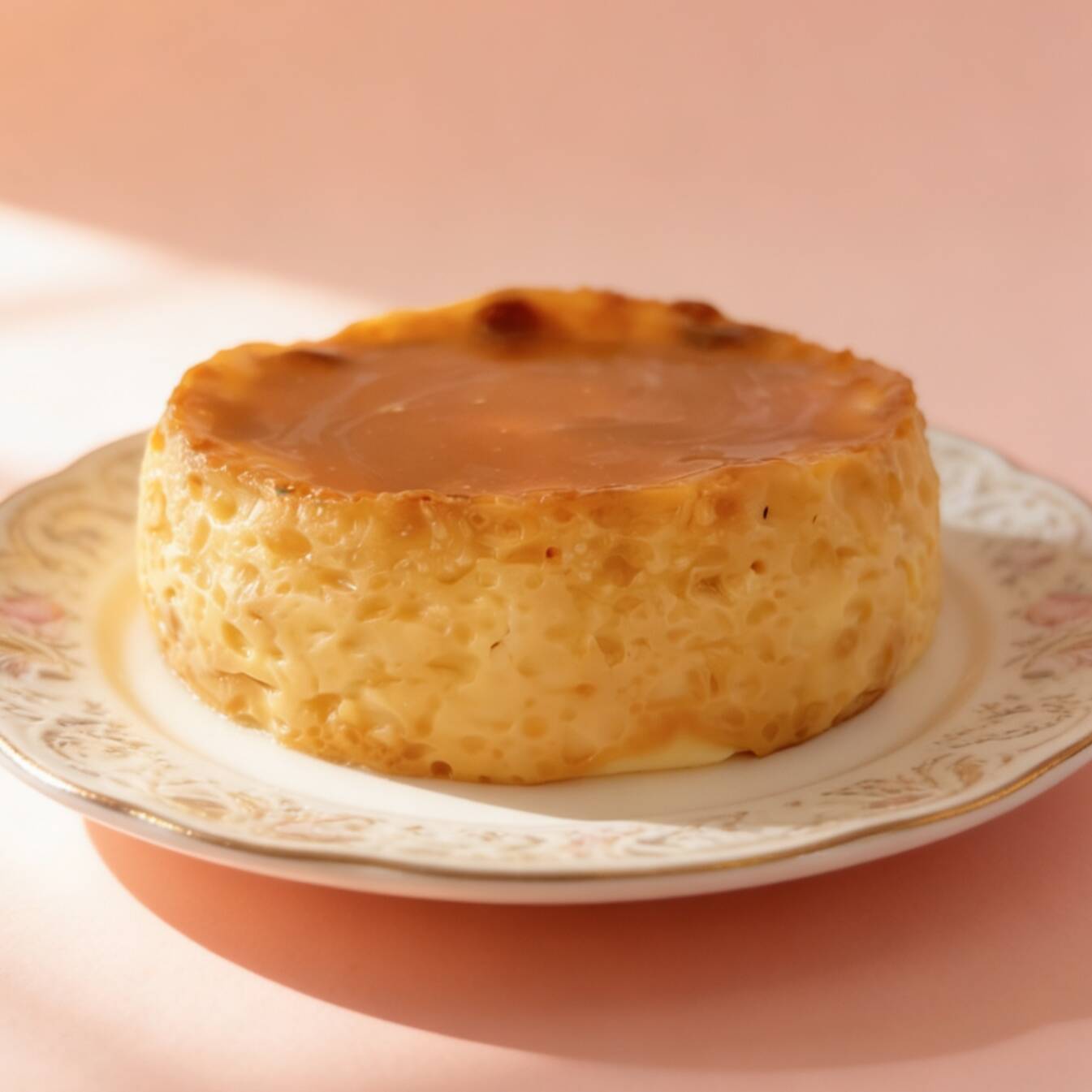 Postre de leche asada porcion