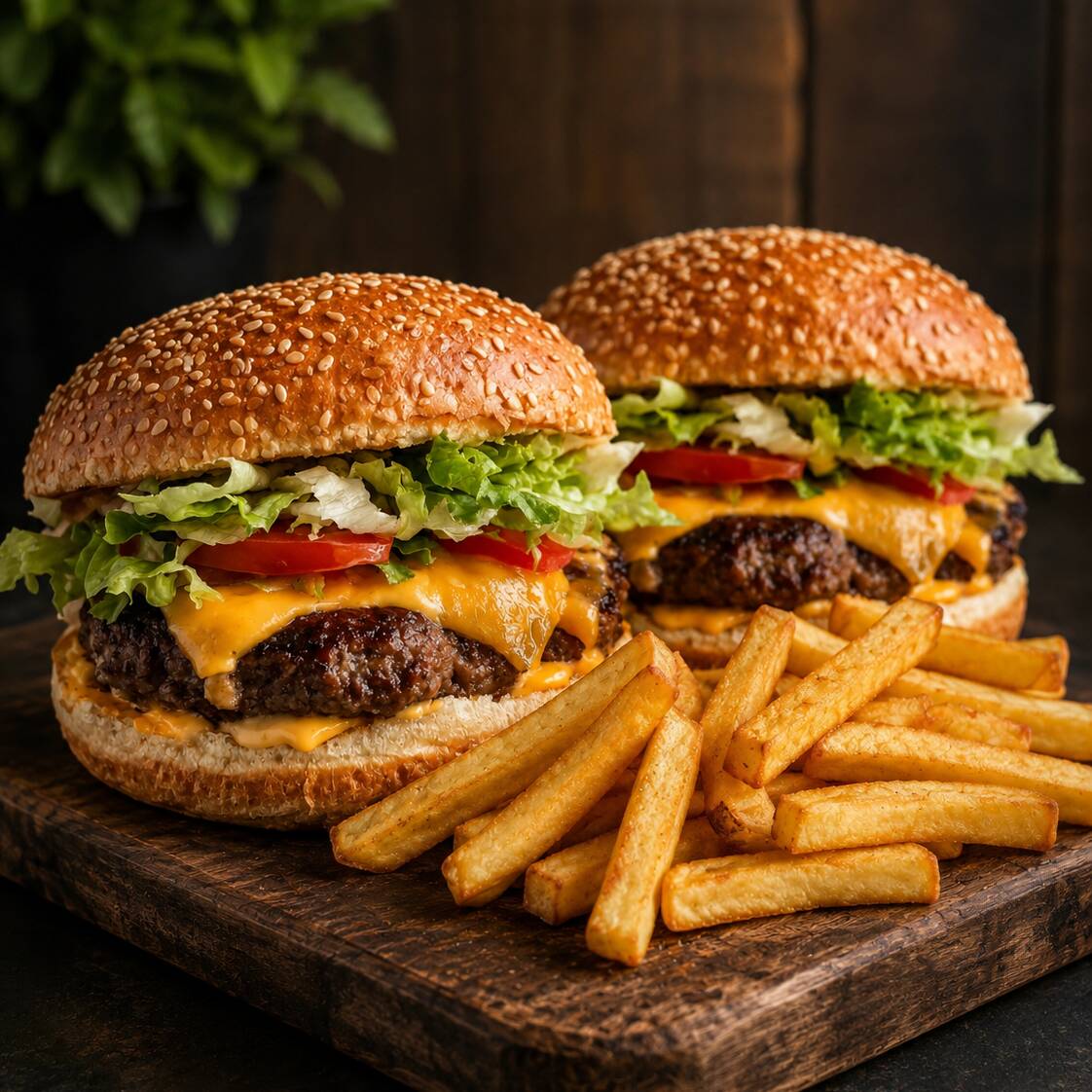 #1. 2 Hamburguesa Clásica más Papas