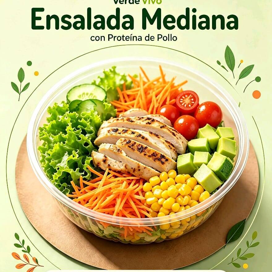 Ensalada Mediana Premium – Verde Vivo