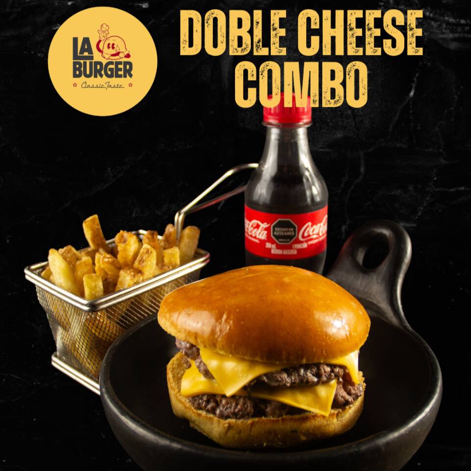 Combo Favorito Doble Cheese Burger🔝