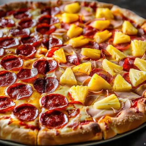 Pizza Grande Mitad y Mitad