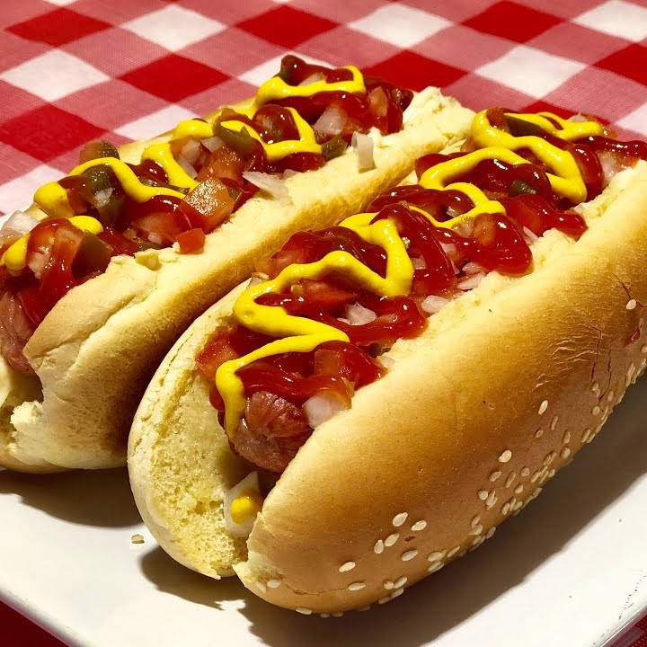 2 Hotdogs Sencillos+papas Fritas