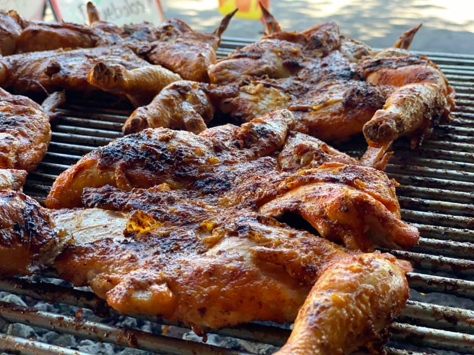 Pollos asados al carbon pollo pollo