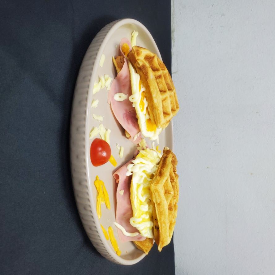 2 Mini Sandwich de Waffle