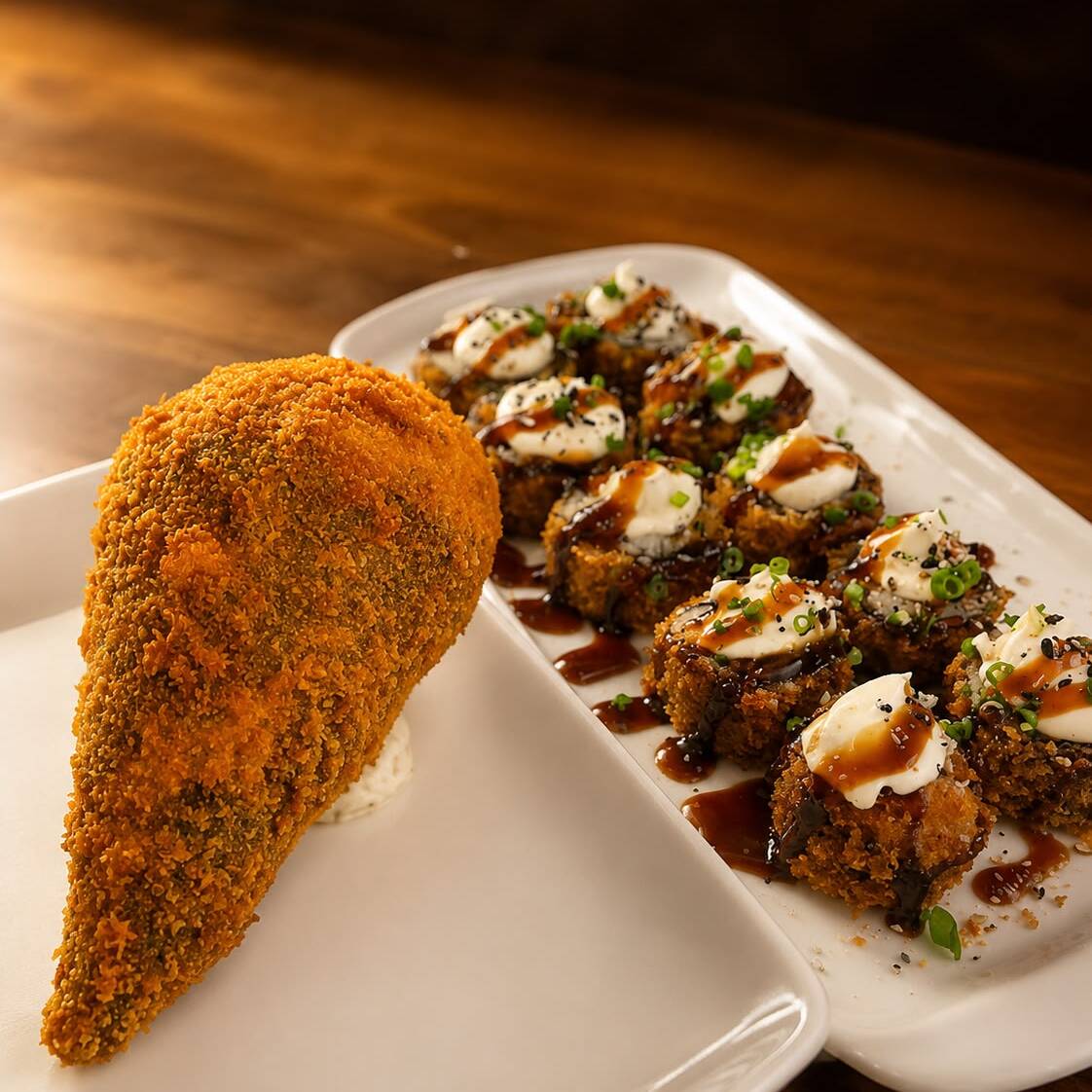 1un temaki hot grelhado + 8un de hot filadélfia