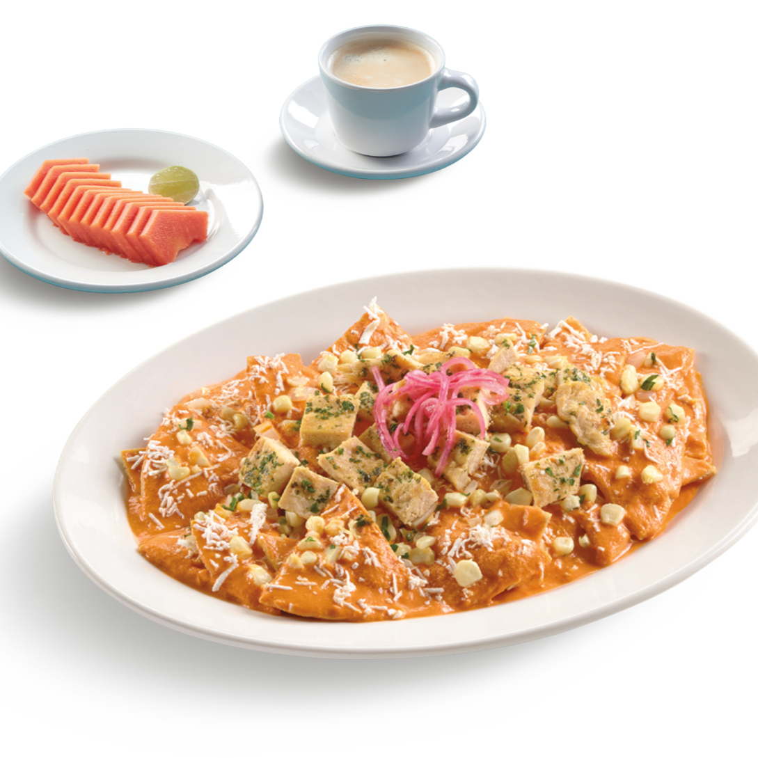 Chilaquiles Con Pollo al Perejil