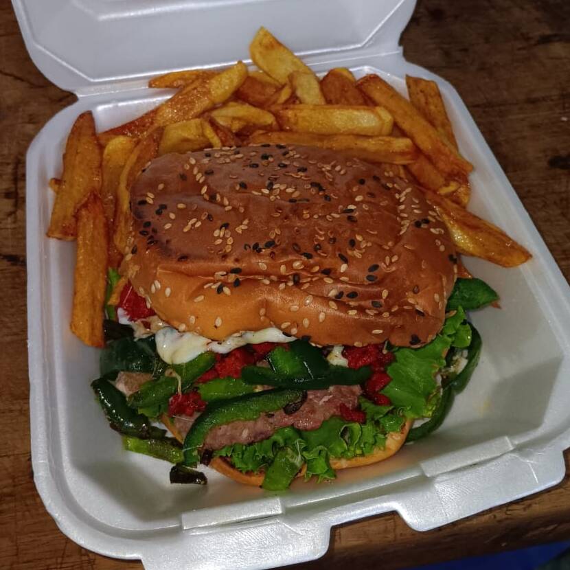 Hamburguesa Mexicana C/N Papas