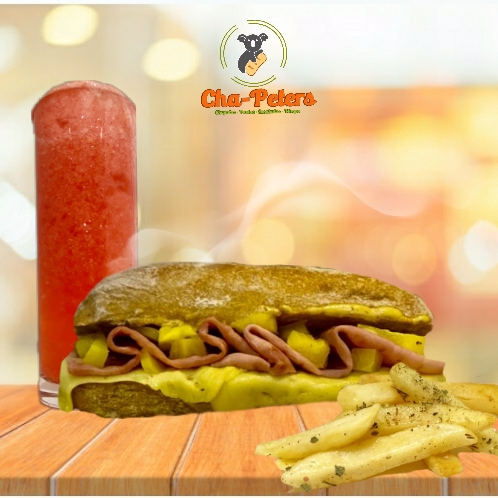 Combo Chapata Hawaiiana Clásica + Papas + Agua 👌