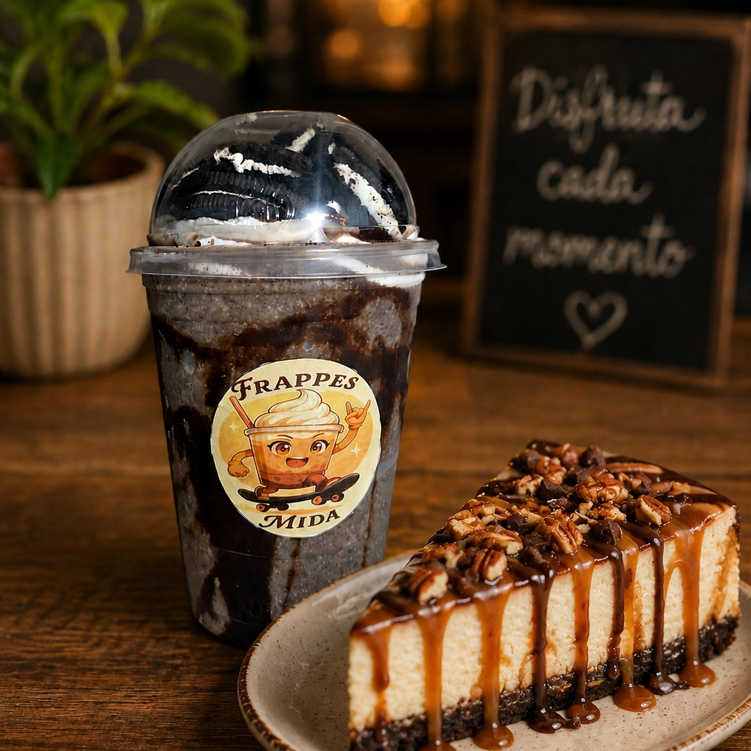 Frappé de OREO + Rebanada Chessecake Tortuga